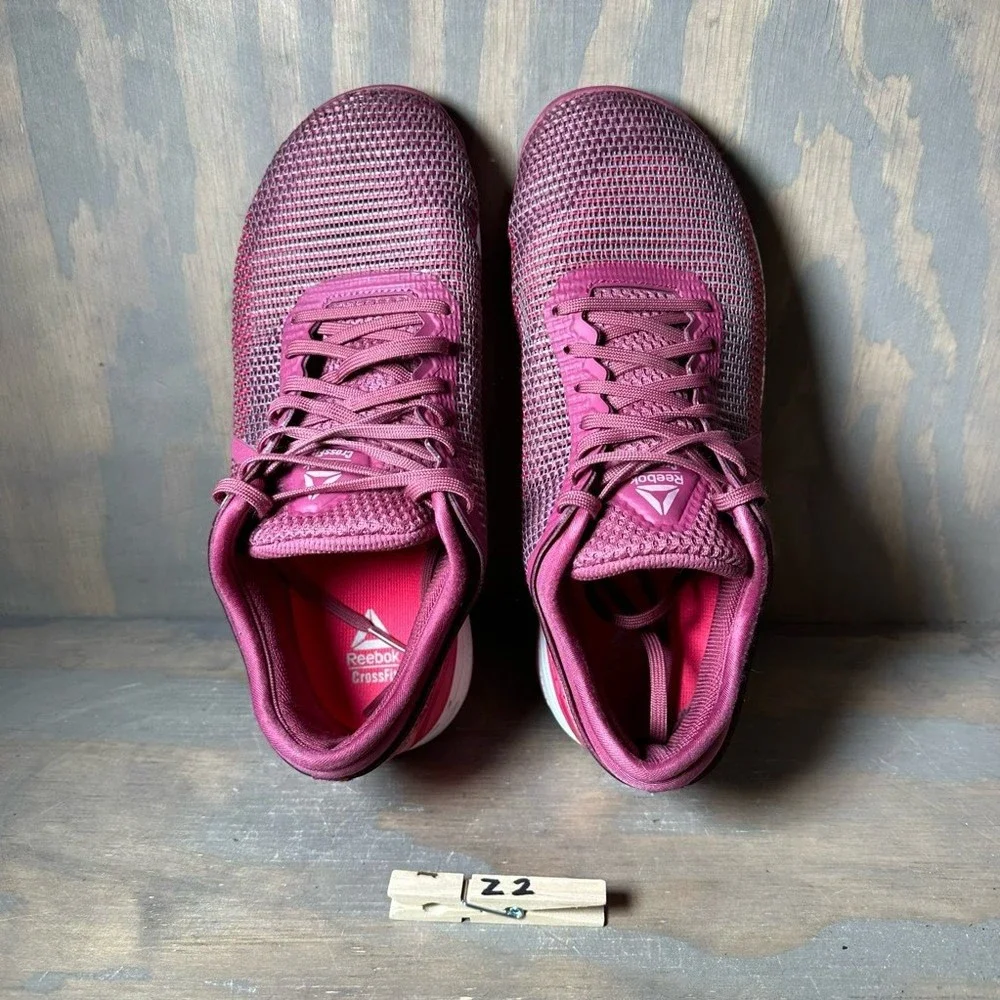 Reebok Womens Crossfit Nano 8.0 Running Shoes Pink CN2978 Lace Up Breathable 8M_9